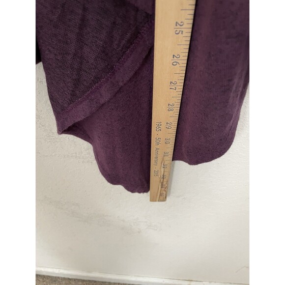 Bobeau Womens Purple Open Cardigan Small NWT Draped Front Asymmetrical Soft - Picture 8 of 8